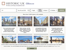 Tablet Screenshot of historic-uk.laterooms.com